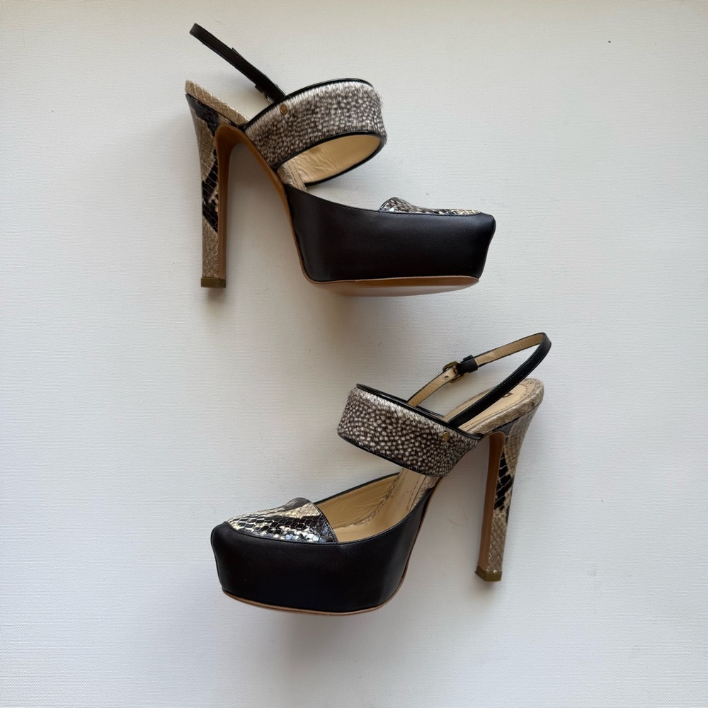 Pollini Snake Pattern Heels NWT - image 7
